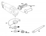 Bosch 3 601 H82 101 Gws 22-230 H Angle Grinder 230 V / Eu Spare Parts